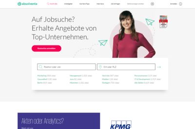 Screenshot of Absolventa