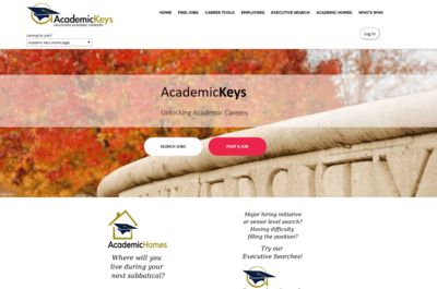 Screenshot of Academic Keys