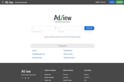 Screenshot of AdView Job Search
