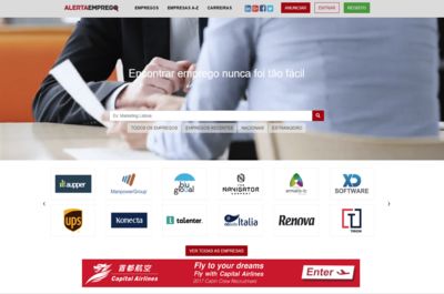 Screenshot of Alerta Emprego