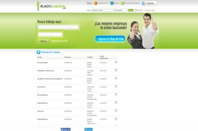 Screenshot of AliadoLaboral