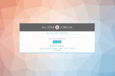 Screenshot of All Star Jobs