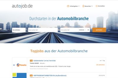 Screenshot of Autojob.de