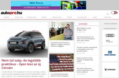 Screenshot of autopro.hu