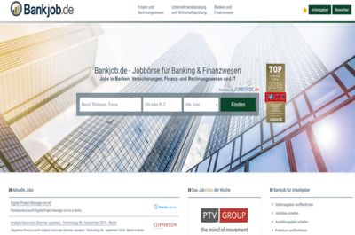 Screenshot of Bankjob.de