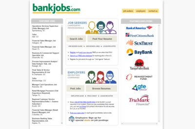 Screenshot of Bankjobs