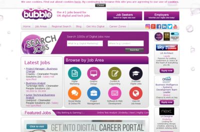 Screenshot of Bubble Jobs