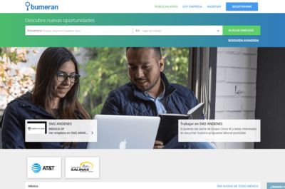 Screenshot of Bumeran.com.mx