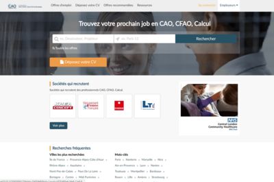 Screenshot of CAO emplois.com