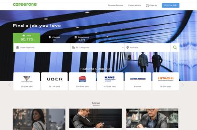 Screenshot of Career One