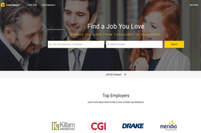 Screenshot of CareerBeacon