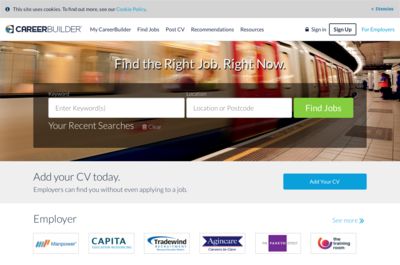 Screenshot of Careerbuilder