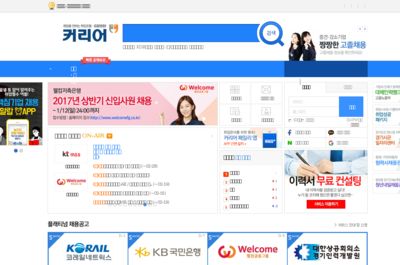 Screenshot of CareerCoKr