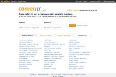 Screenshot of Careerjet
