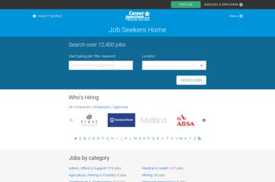 Screenshot of CareerJunction