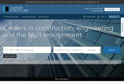 Screenshot of CareerStructure.com