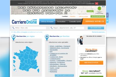Screenshot of Carriere Online