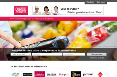 Screenshot of Carrière Distribution