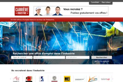 Screenshot of Carrière Industrie