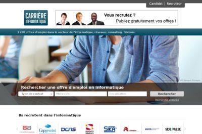 Screenshot of Carrière Informatique