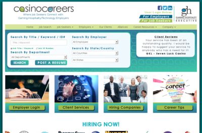 Screenshot of Casino Careers