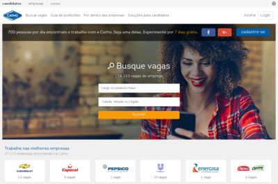 Screenshot of Catho.com.br