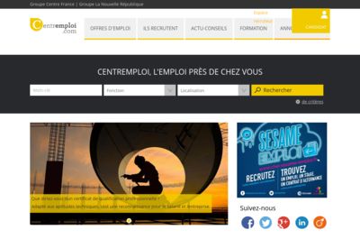 Screenshot of Centremploi