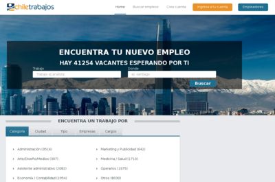 Screenshot of Chile Trabajos