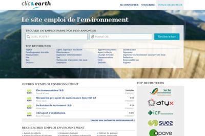 Screenshot of Clicandearth