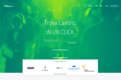 Screenshot of Cliccalavoro