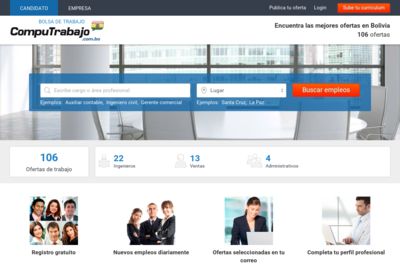 Screenshot of Computrabajo