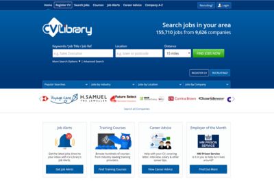 Screenshot of CV-Library