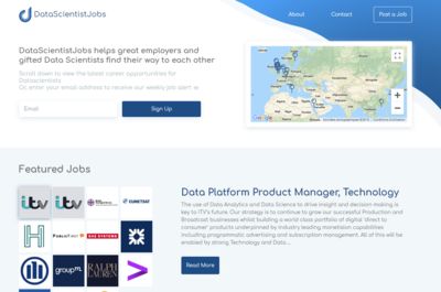 Screenshot of DataScientistJobs