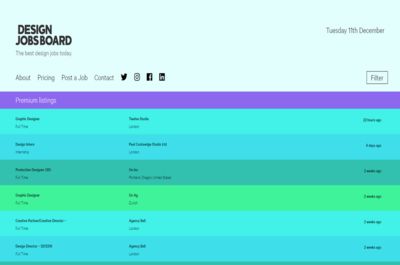 Screenshot of Designjobsboard