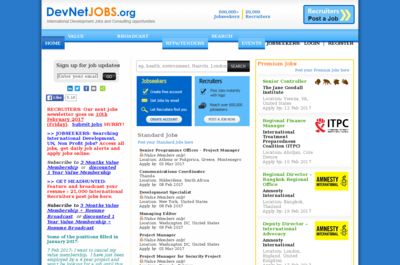 Screenshot of Devnet jobs