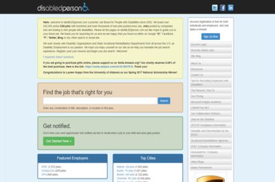 Screenshot of disABLEDperson.com