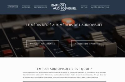 Screenshot of Emploi Audiovisuel