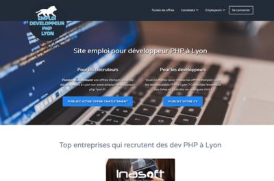 Screenshot of Emploideveloppeurphplyon