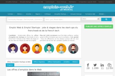 Screenshot of Emplois Web