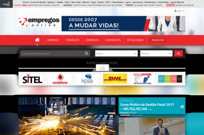Screenshot of Empregos Online