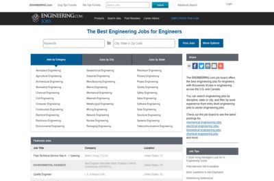 Screenshot of Engineering.com