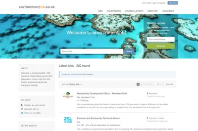 Screenshot of Environmentjob.co.uk