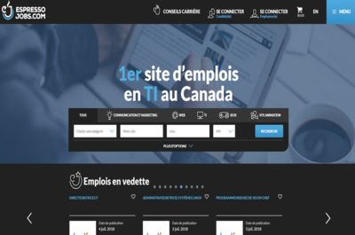 Screenshot of Espresso Jobs