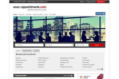 Screenshot of Exec Appointment
