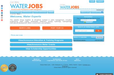 Screenshot of Global Water Jobs