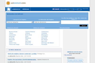 Screenshot of Go Empleo