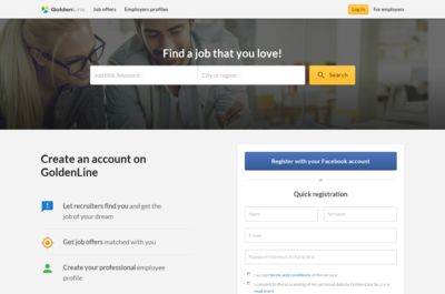 Screenshot of GoldenLine