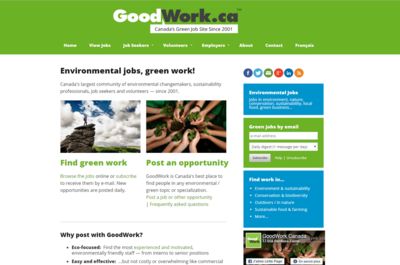 Screenshot of GoodWork.ca