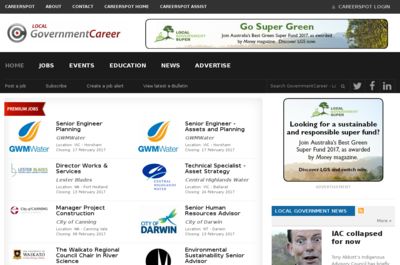 Screenshot of GovernmentCareer - Local