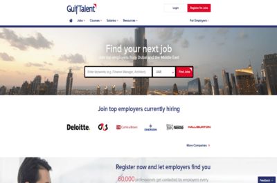 Screenshot of Gulftalent